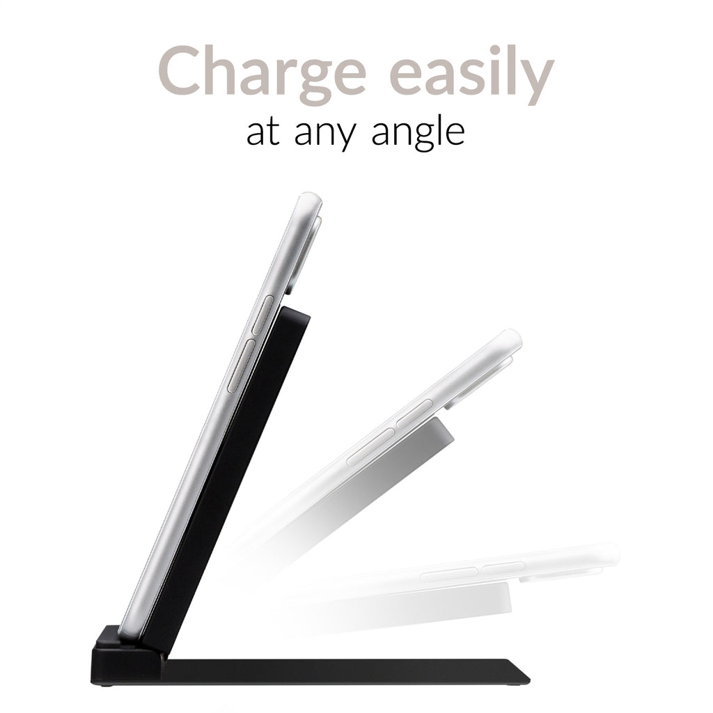 Mobilize Wireless Fast Charger Foldable 5W/7.5W/10W/15W Pu Leather Black