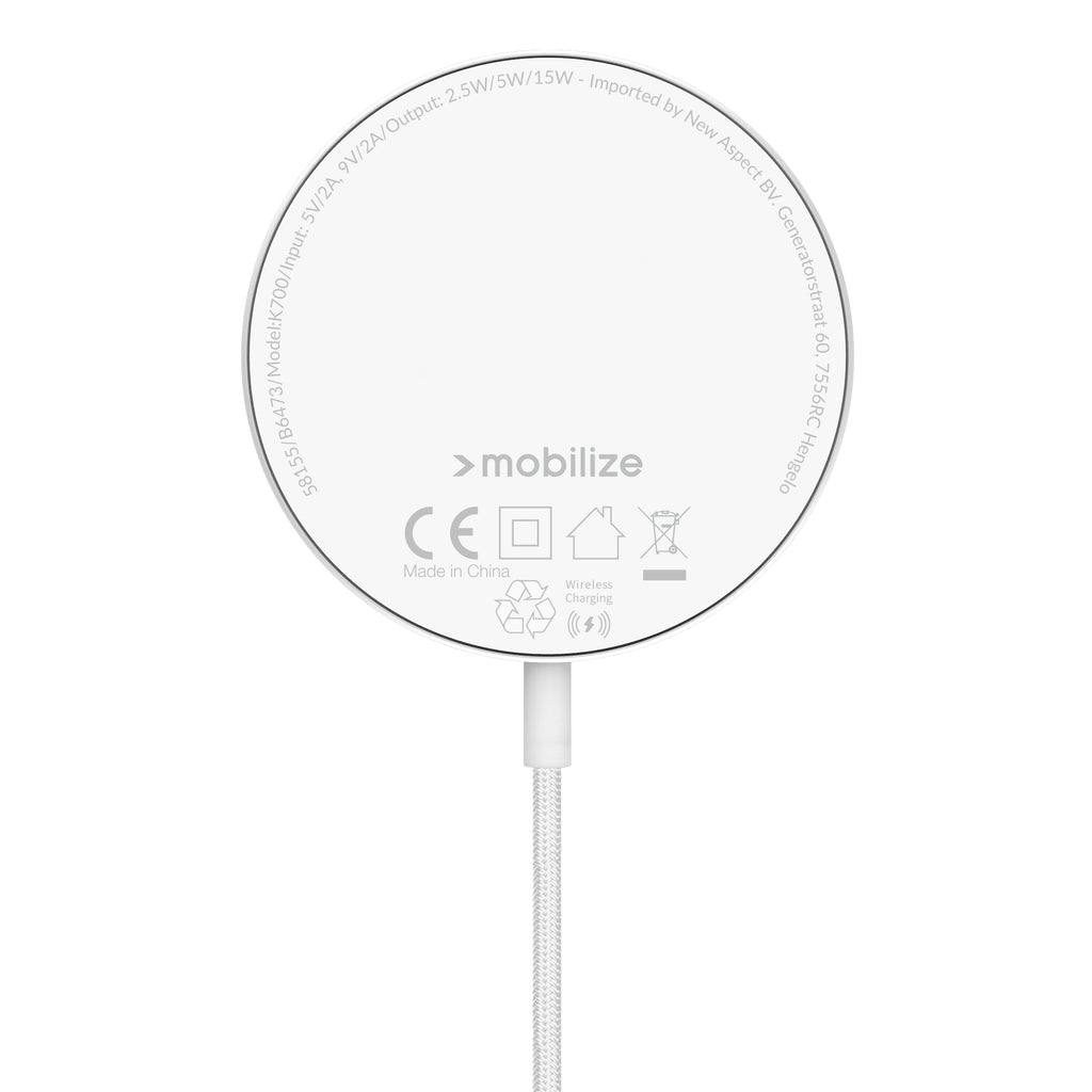 Mobilize 3In1 Magnetic Wireless Charger Magsafe Compatible 15W White