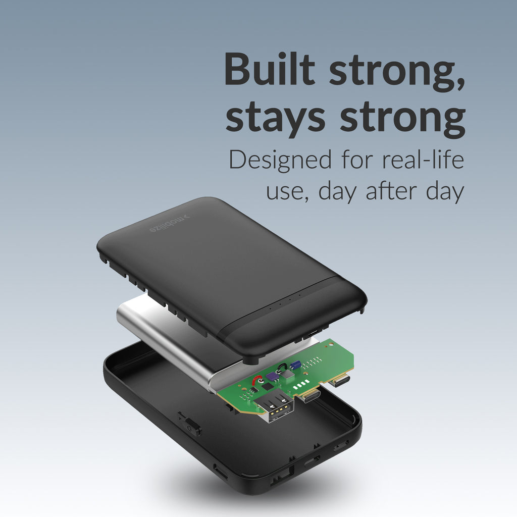 Mobilize Power Bank 5000Mah 10W Black
