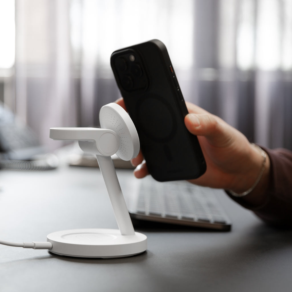 Mobilize 3In1 Charger Station Magsafe Compatible 25W Qi2.2 White