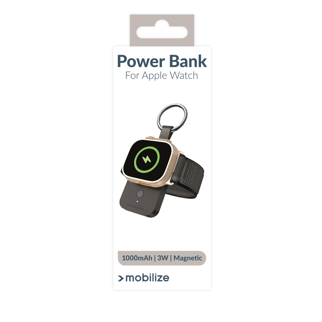 Mobilize Keychain Powerbank For Apple Watch 1000Mah 3W Black