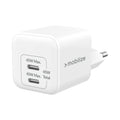 Mobilize Wall Charger 2X Usb-C Gan 45W With Pd/Pps White