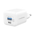 Mobilize Wall Charger Usb-C + Usb Gan 30W With Pd/Pps White